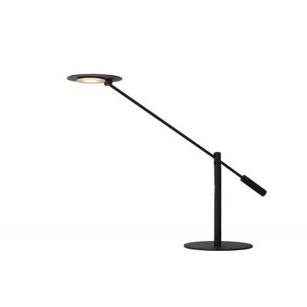 Lucide ANSELMO - Bureaulamp - Ø 25 cm - LED Dimb. - 1x9W 3000K - Zwart Lucide