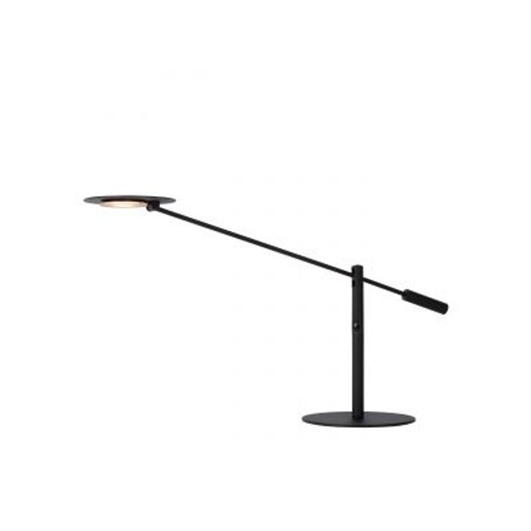 Lucide ANSELMO - Bureaulamp - Ø 25 cm - LED Dimb. - 1x9W 3000K - Zwart Lucide