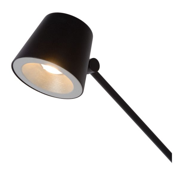 Lucide JORIUS - Bureaulamp - Ø 18 cm - LED Dimb. - 1x8W 3000K - Zwart Lucide