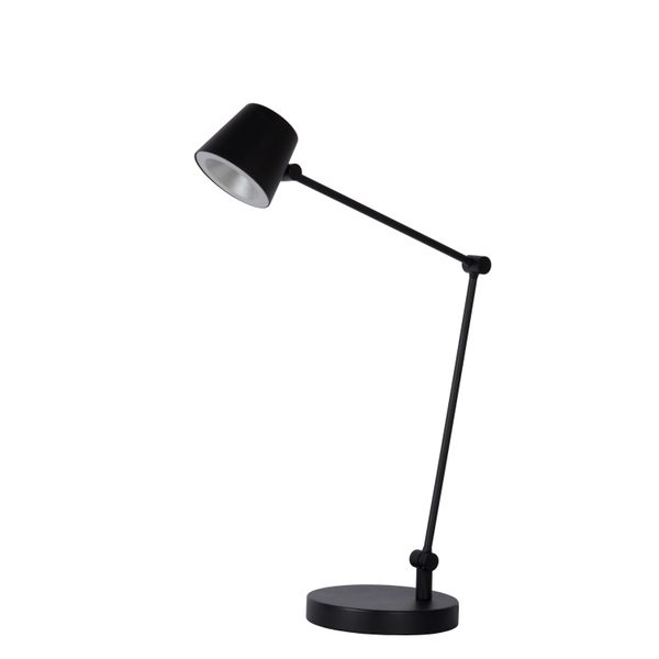 Lucide JORIUS - Bureaulamp - Ø 18 cm - LED Dimb. - 1x8W 3000K - Zwart Lucide