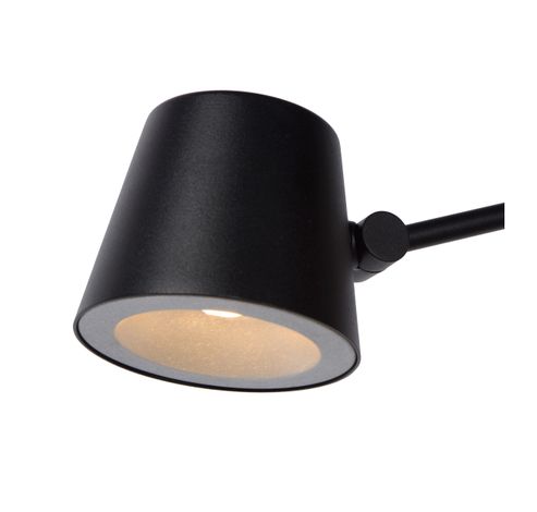 JORIUS - Leeslamp - Ø 23 cm - LED Dimb. - 1x8W 3000K - Zwart Lucide  Lucide