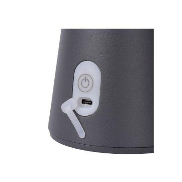 Lucide LA DONNA - Tafellamp Buiten - Ø 19,7 cm - LED Dimb. - 1x2W 2700K - IP54 - 3 StepDim - Antraciet Lucide