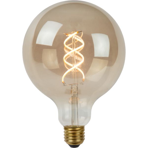 Lucide G125 - Filament lamp - Ø 12,5 cm - LED Dimb. - E27 - 1x5W 2200K - 3 StepDim - Fumé Lucide