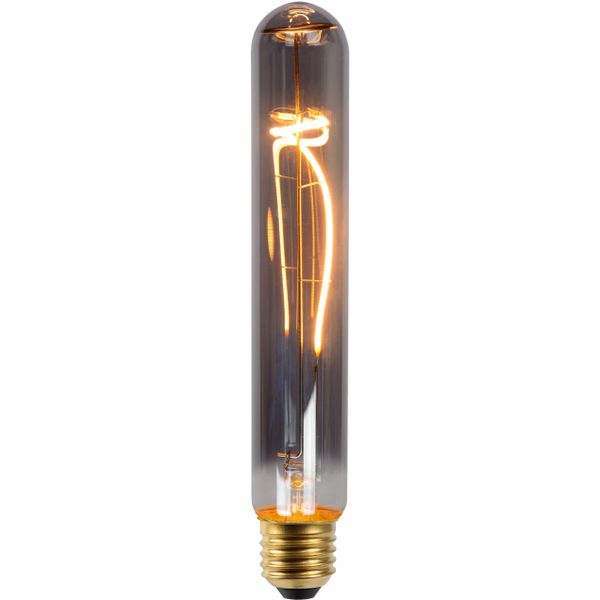 Lucide T32 - Filament lamp - Ø 3,2 cm - LED Dimb. - E27 - 1x5W 2200K - Fumé Lucide