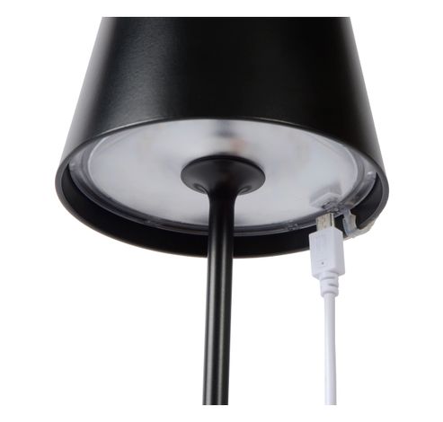 JUSTIN - Tafellamp Buiten - Ø 11 cm - LED Dimb. - 1x2,2W 3000K - IP54 - Zwart Lucide  Lucide