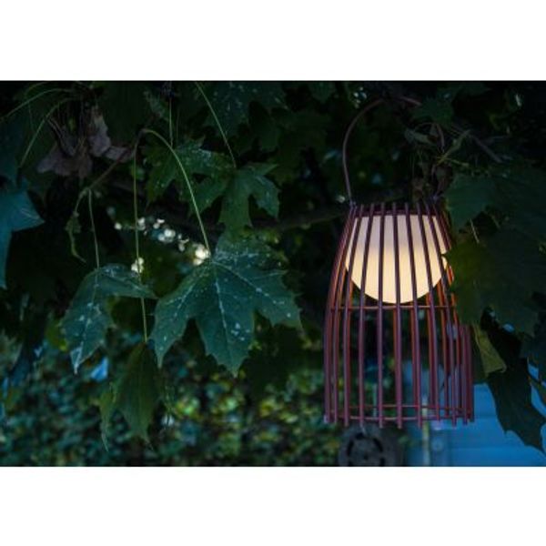 Lucide FJARA - Tafellamp Buiten - Ø 17,5 cm - LED Dimb. - 1x0,3W 3200K - IP44 - Roest bruin Lucide