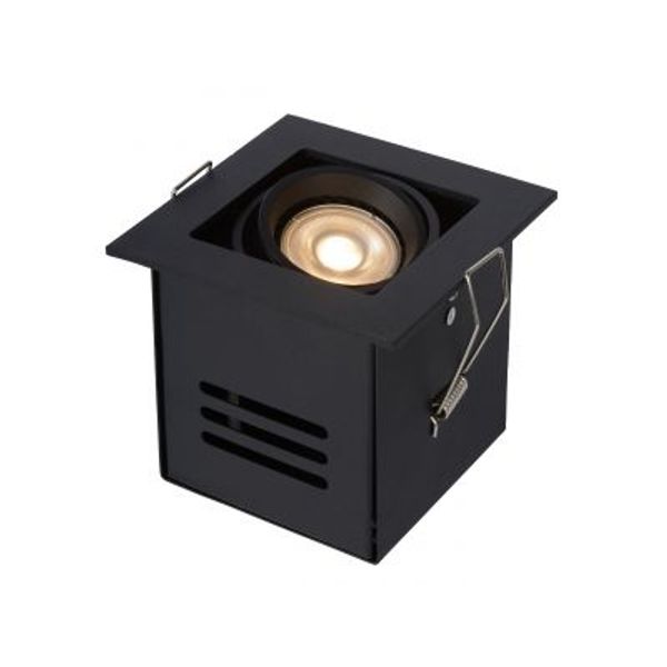 Lucide CHIMNEY - Inbouwspot - 1xGU10 - Zwart Lucide