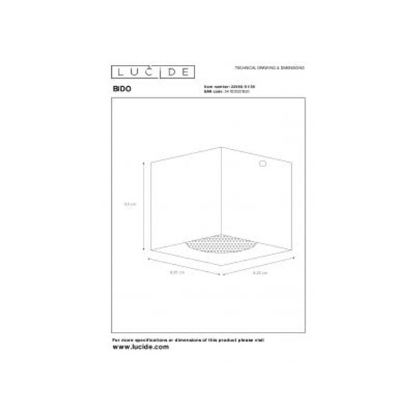 Lucide BIDO - Plafondspot - 1xGU10 - Zwart Lucide