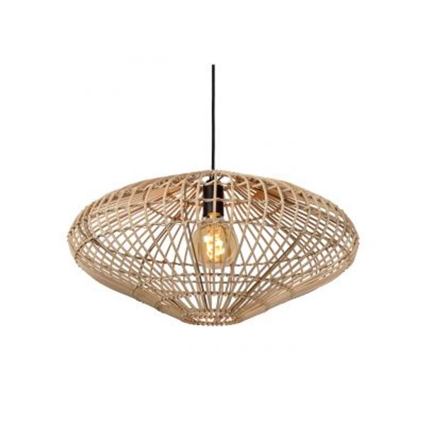 Lucide MAGALI - Hanglamp - Ø 56 cm - 1xE27 - Licht hout Lucide