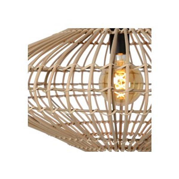 Lucide MAGALI - Hanglamp - Ø 56 cm - 1xE27 - Licht hout Lucide