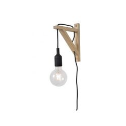 Lucide FIX WALL - Wandlamp - 1xE27 - Zwart Lucide