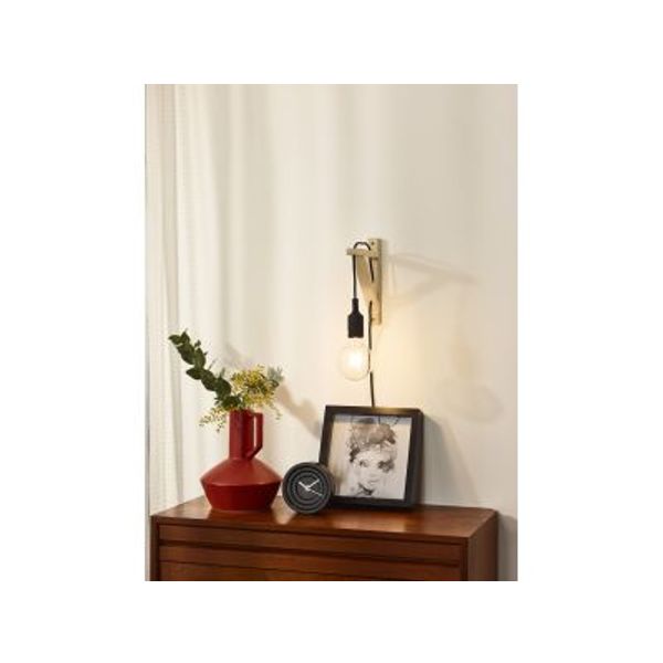 Lucide FIX WALL - Wandlamp - 1xE27 - Zwart Lucide