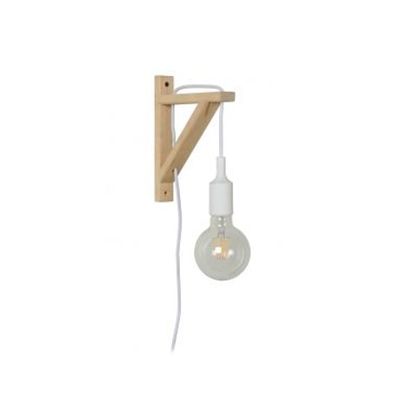 Lucide FIX WALL - Wandlamp - 1xE27 - Wit Lucide