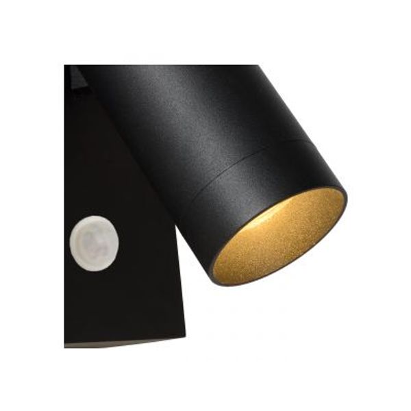 Lucide TAYLOR - Wandspot Buiten - 1xGU10 - IP54 - Zwart Lucide