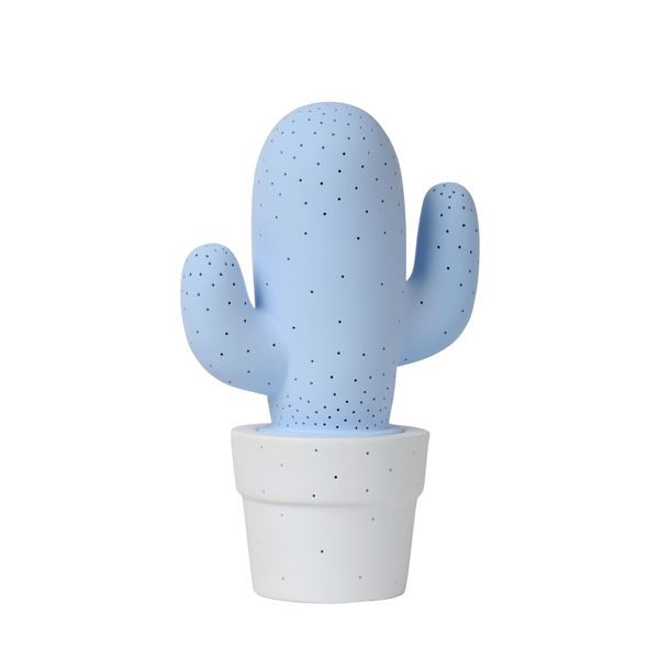 Lucide CACTUS - Tafellamp - Ø 20 cm - 1xE14 - Pastel blauw Lucide