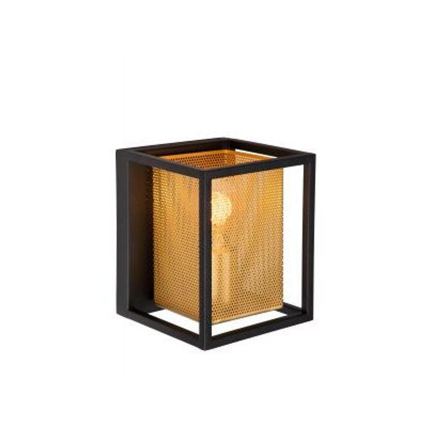 Lucide SANSA - Wandlamp - 1xE27 - Zwart Lucide