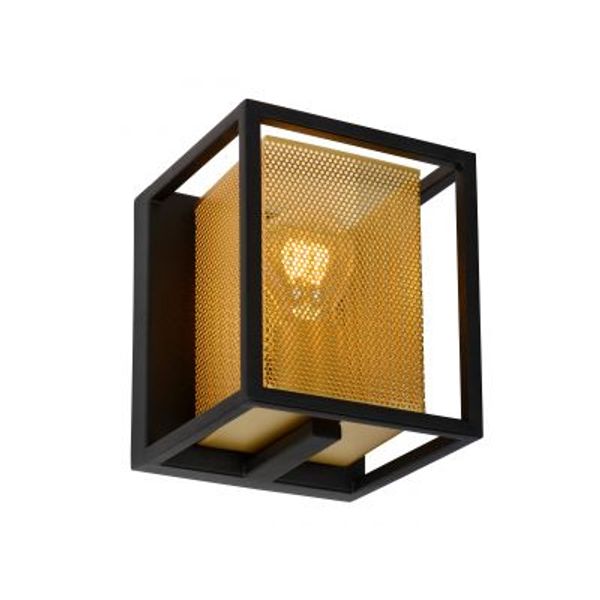 Lucide SANSA - Wandlamp - 1xE27 - Zwart Lucide