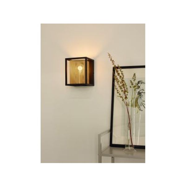 Lucide SANSA - Wandlamp - 1xE27 - Zwart Lucide