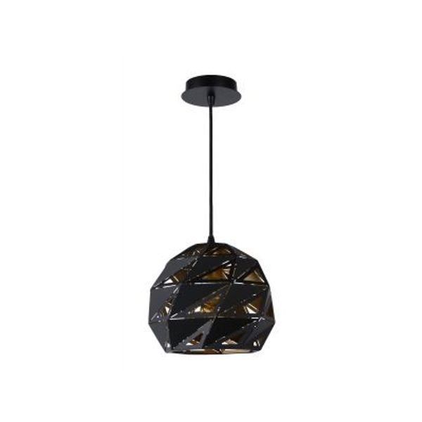 Lucide MALUNGA - Hanglamp - Ø 25 cm - 1xE27 - Zwart Lucide