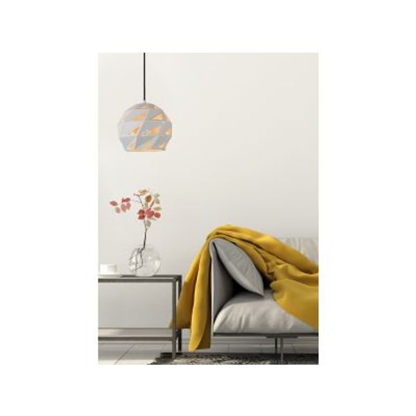 Lucide MALUNGA - Hanglamp - Ø 25 cm - 1xE27 - Wit Lucide