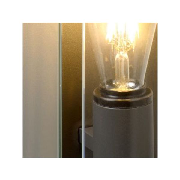 Lucide CLAIRE - Wandlamp Buiten - 1xE27 - IP54 - Antraciet Lucide