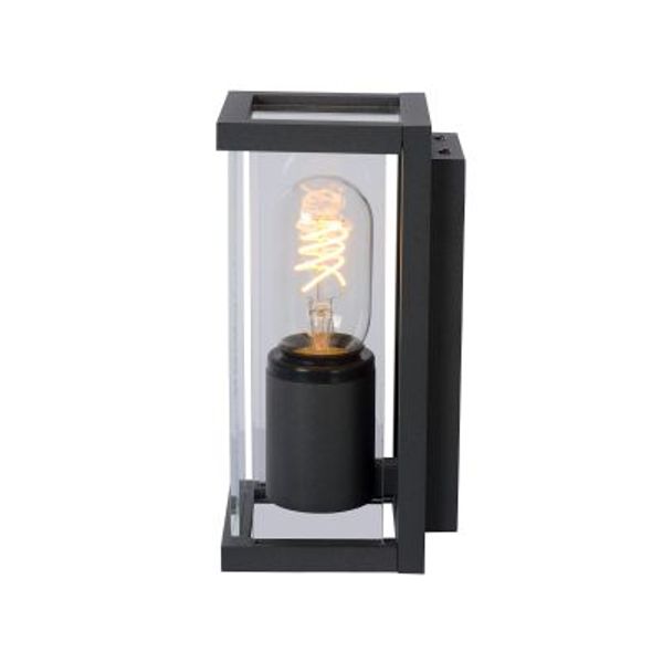 Lucide CLAIRE MINI - Wandlamp Buiten - 1xE27 - IP54 - Antraciet Lucide