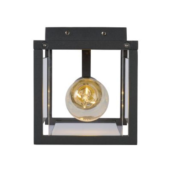 Lucide CLAIRE MINI - Wandlamp Buiten - 1xE27 - IP54 - Antraciet Lucide