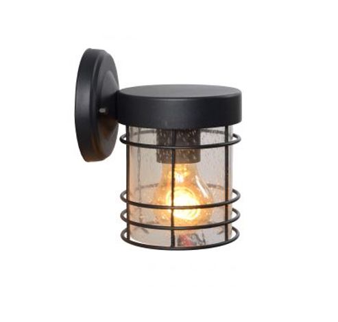 KEPPEL - Wandlamp Buiten - 1xE27 - IP23 - Zwart Lucide  Lucide