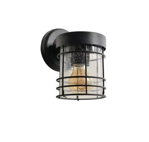 KEPPEL - Wandlamp Buiten - 1xE27 - IP23 - Zwart Lucide  Lucide