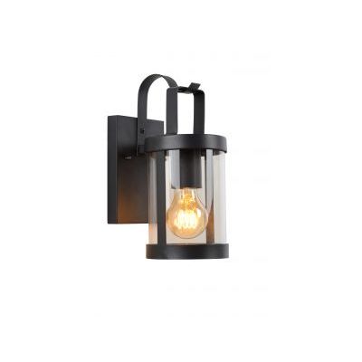 LINDELO - Wandlamp Buiten - 1xE27 - IP23 - Zwart Lucide  Lucide