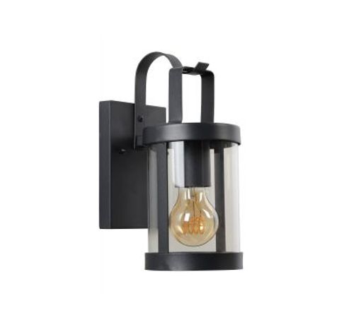 LINDELO - Wandlamp Buiten - 1xE27 - IP23 - Zwart Lucide  Lucide