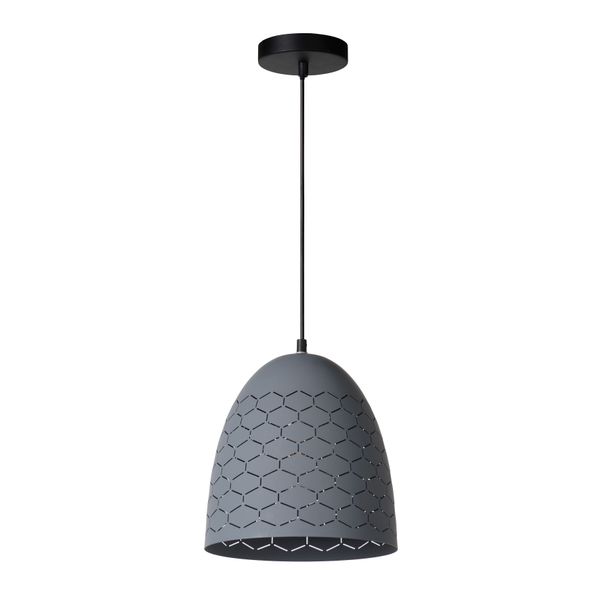 Lucide GALLA - Hanglamp - Ø 25 cm - 1xE27 - Grijs Lucide