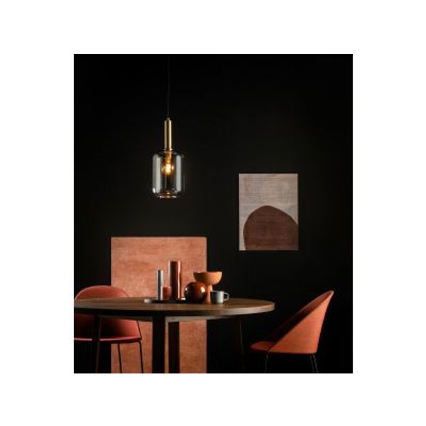 Lucide JOANET - Hanglamp - Ø 22 cm - 1xE27 - Fumé Lucide