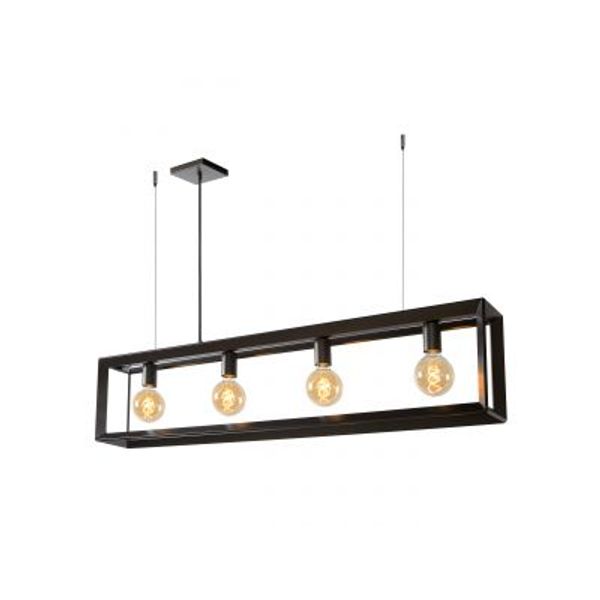 Lucide THOR - Hanglamp - 4xE27 - Grijs ijzer Lucide