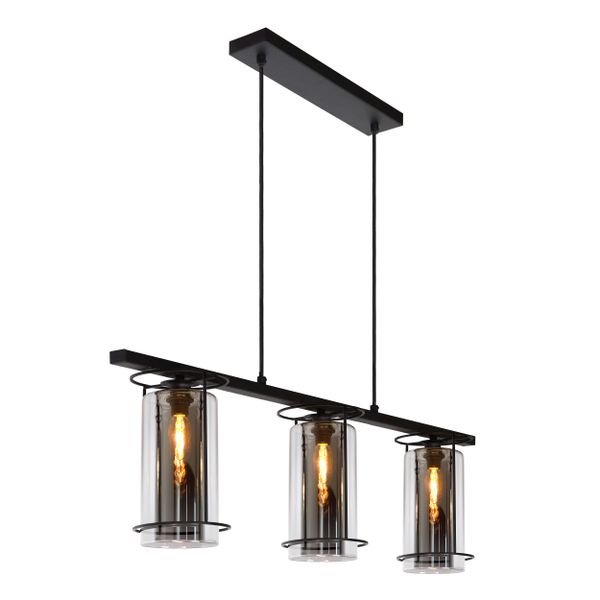 Lucide DOUNIA - Hanglamp - 3xE27 - Zwart Lucide