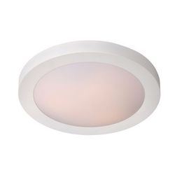 Lucide FRESH - Plafonnière Badkamer - Ø 27 cm - 1xE27 - IP44 - Wit Lucide