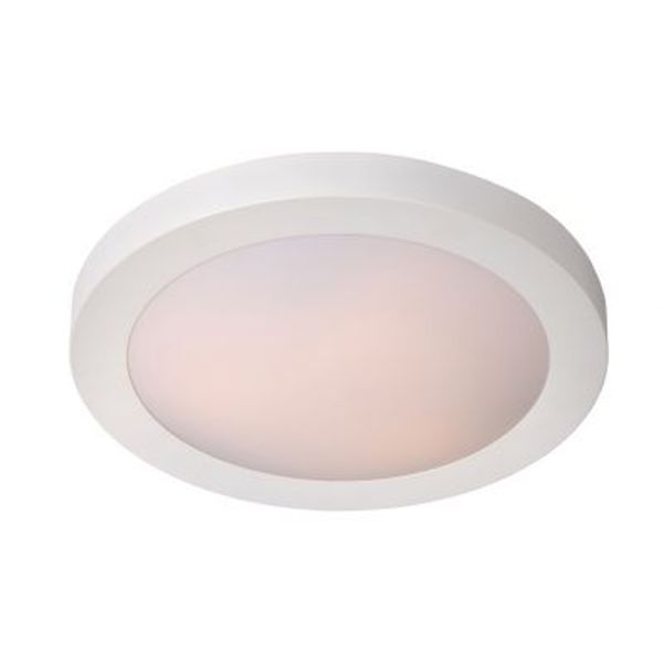 Lucide FRESH - Plafonnière Badkamer - Ø 27 cm - 1xE27 - IP44 - Wit Lucide