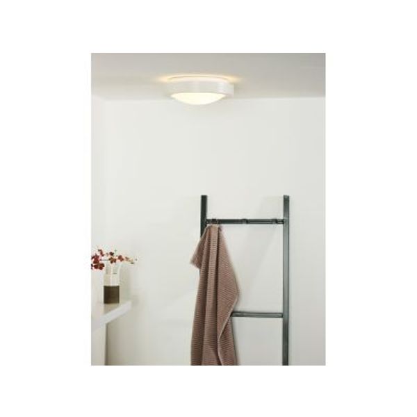 Lucide FRESH - Plafonnière Badkamer - Ø 27 cm - 1xE27 - IP44 - Wit Lucide