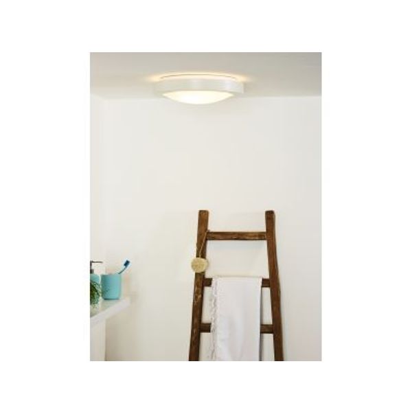 Lucide FRESH - Plafonnière Badkamer - Ø 35 cm - 2xE27 - IP44 - Wit Lucide