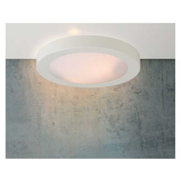 Lucide FRESH - Plafonnière Badkamer - Ø 35 cm - 2xE27 - IP44 - Wit Lucide