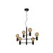 Lucide LEANNE - Hanglamp - 6xE27 - Zwart Lucide