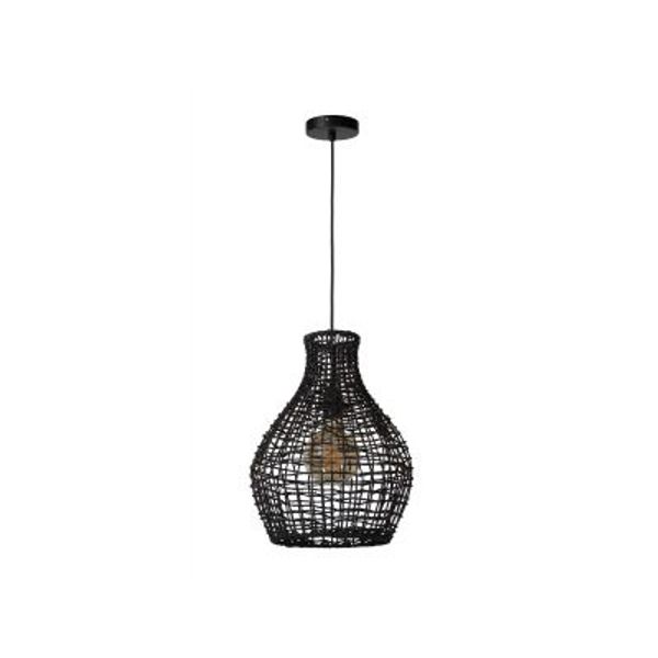 Lucide ALBAN - Hanglamp - Ø 35 cm - 1xE27 - Zwart