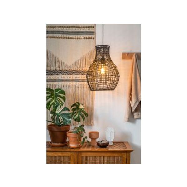 Lucide ALBAN - Hanglamp - Ø 35 cm - 1xE27 - Zwart