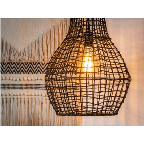 Lucide ALBAN - Hanglamp - Ø 35 cm - 1xE27 - Zwart