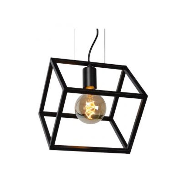 Lucide FABIAN - Hanglamp - 1xE27 - Zwart