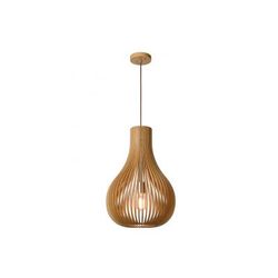 Lucide BODO - Hanglamp - Ø 38 cm - 1xE27 - Licht hout