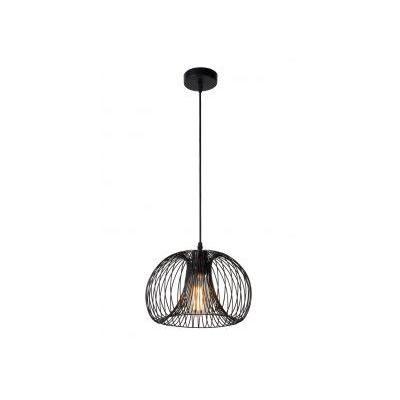 VINTI - Hanglamp - Ø 30 cm - 1xE27 - Zwart  Lucide