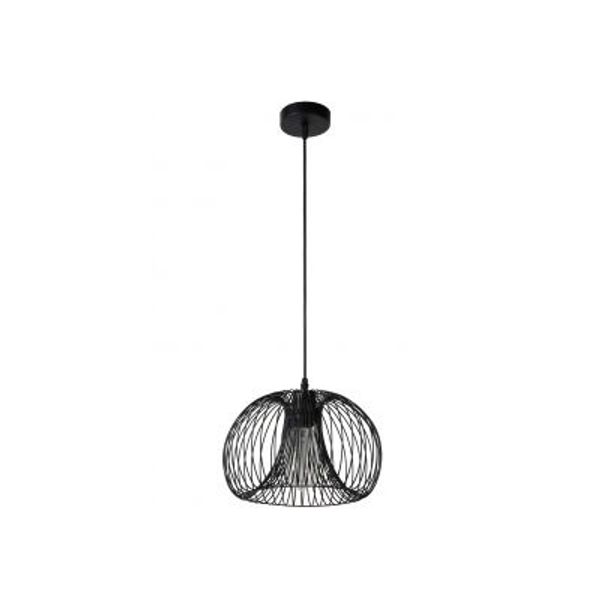 Lucide VINTI - Hanglamp - Ø 30 cm - 1xE27 - Zwart