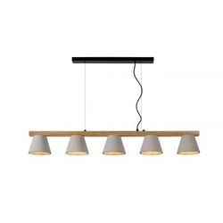 Lucide POSSIO - Hanglamp - 5xE14 - Taupe