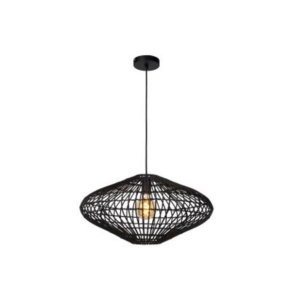 Lucide MAGALI - Hanglamp - Ø 56 cm - 1xE27 - Zwart